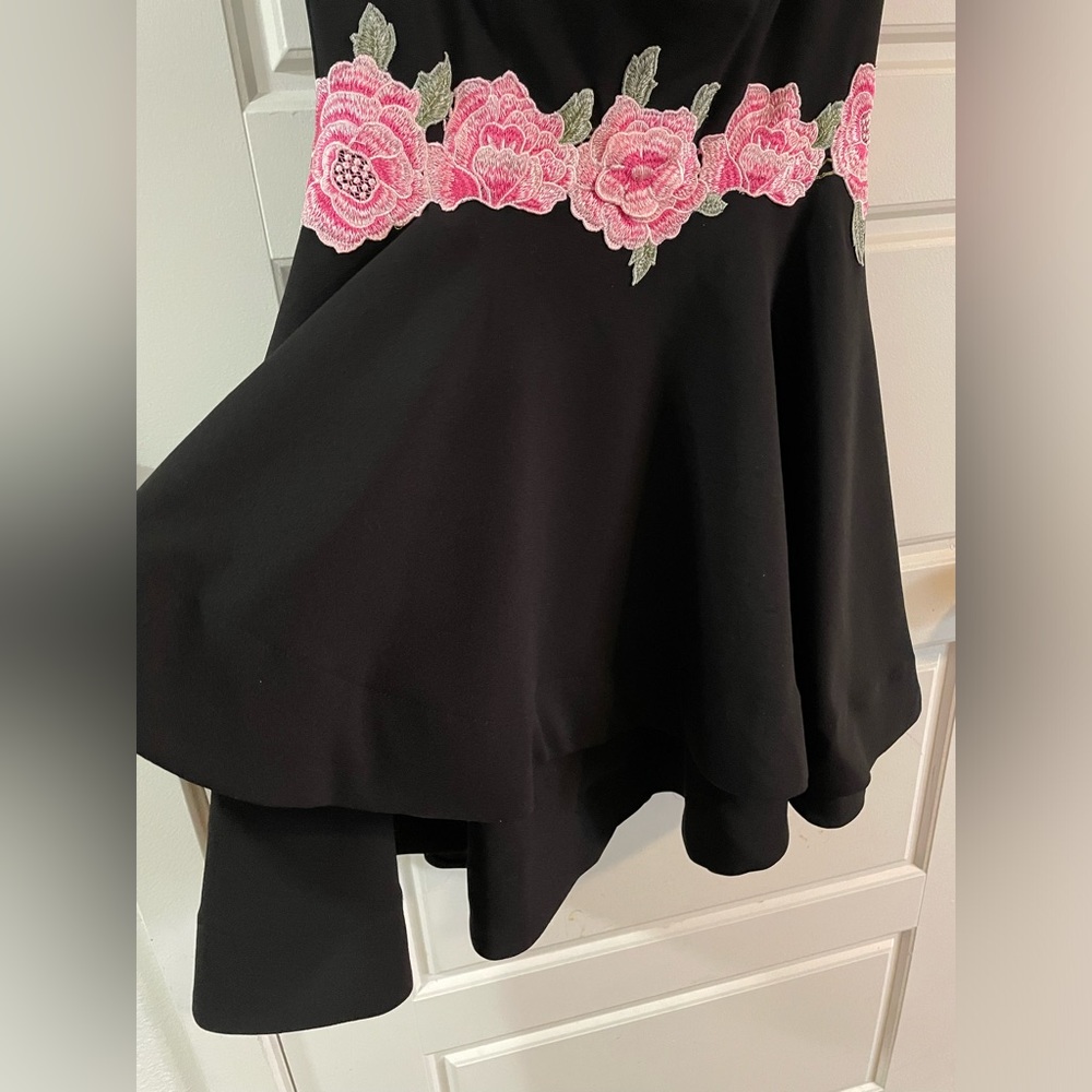 B DARLIN BlackDress Clasic Junior A-Line Off Shoulder Sweetheart Neckline Sz9/10 - Picture 13 of 13